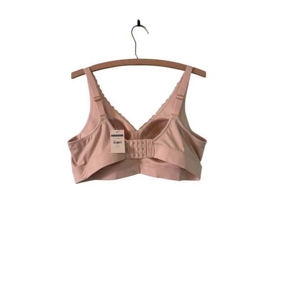 AISILIN 42B Beige Wireless Cotton Full Coverage Comfort Support Bra - Picture 2 of 4